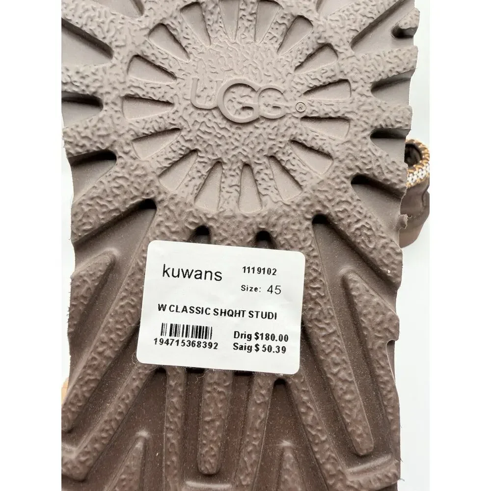 UGG Men's Tasman II Slippers Kuwans Dusted Cocoa Model 1174671 Sz 12 EU 45 w Bag